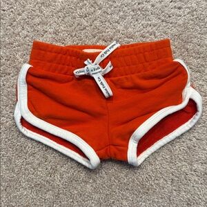 Minimalist Folk Co Blue Kids Track Shorts with White Trim